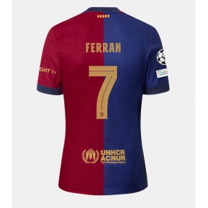 Barcelona Ferran Torres #7 Hjemmebanetrøje 2024-25 Kort ærmer